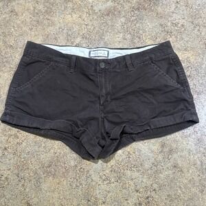 Vintage Y2k Abercrombie & Fitch Womens Shorts Size 12 Dark Brown